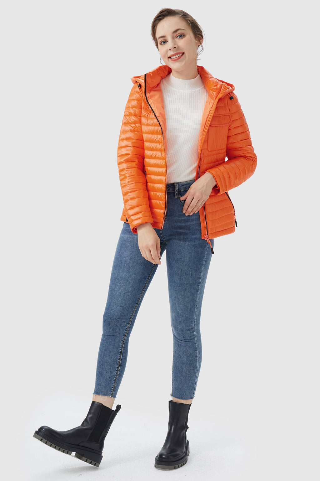 Hooded Cropped Puffer Jacket