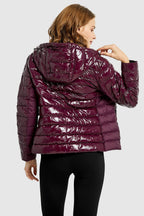 Inclined Zipper Sporty Down Winter Coat