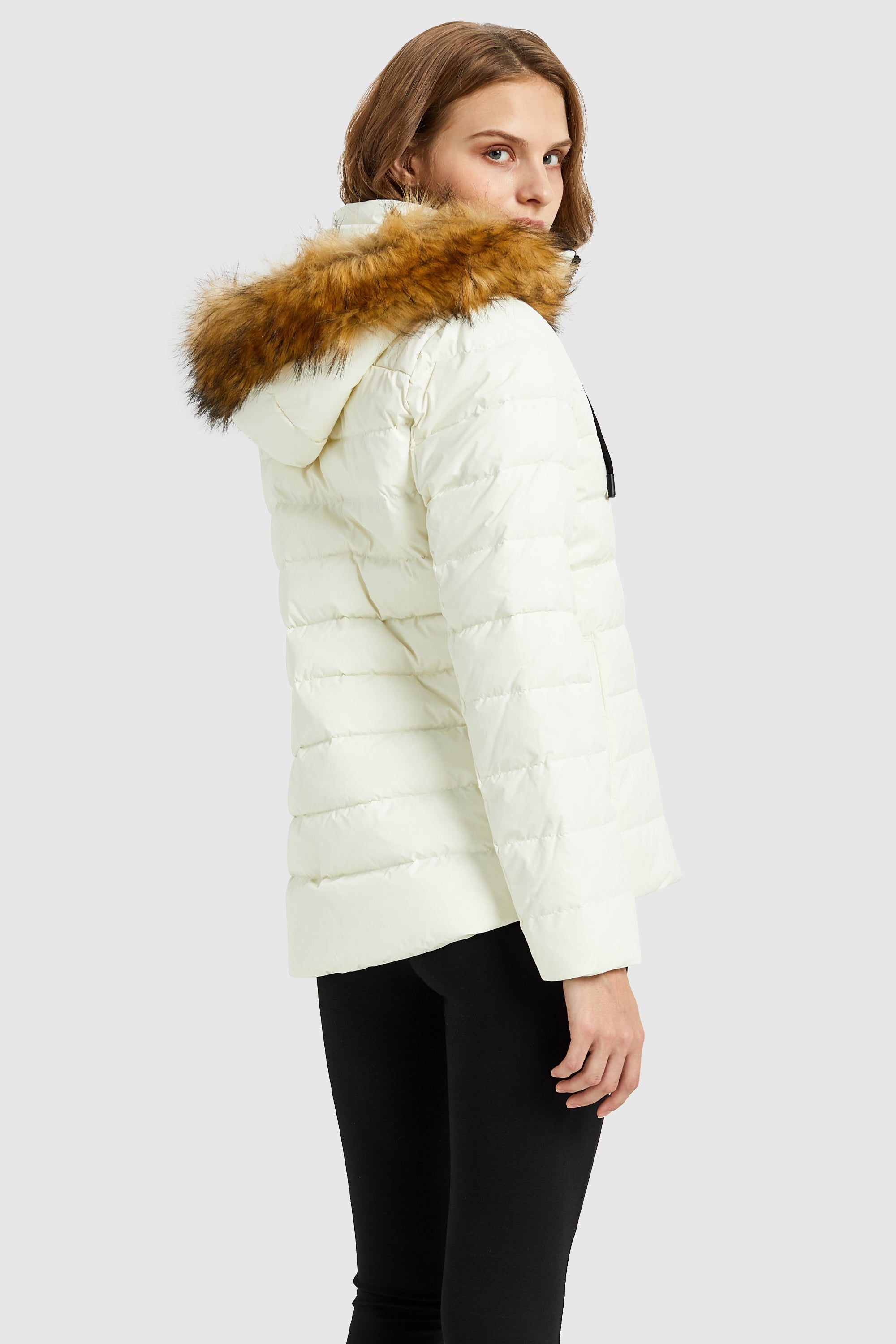 Inner Pocket Snap Puffer Down Jacket