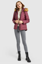 Inner Pocket Snap Puffer Down Jacket