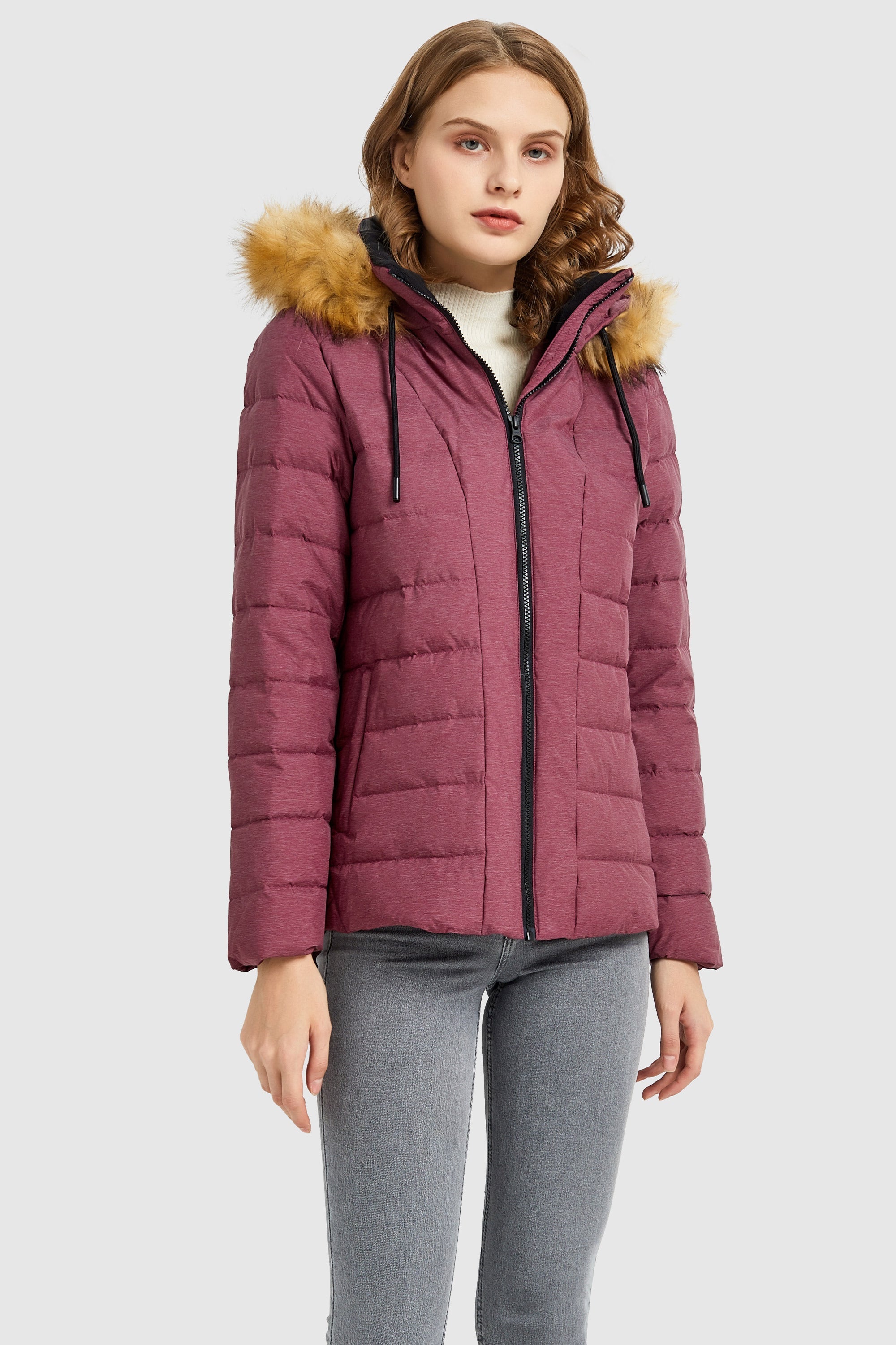 Inner Pocket Snap Puffer Down Jacket