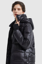 Light Cropped Bubble Puffer Down Jacket