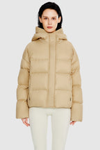 Lightweight Cropped Down Coat