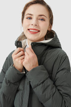 Lightweight Reversible Down Jacket with Hood