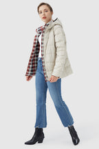 Lightweight Reversible Down Jacket with Hood