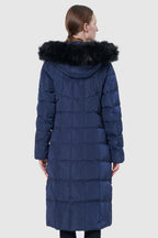 Maxi Thickened Hooded Down Jacket