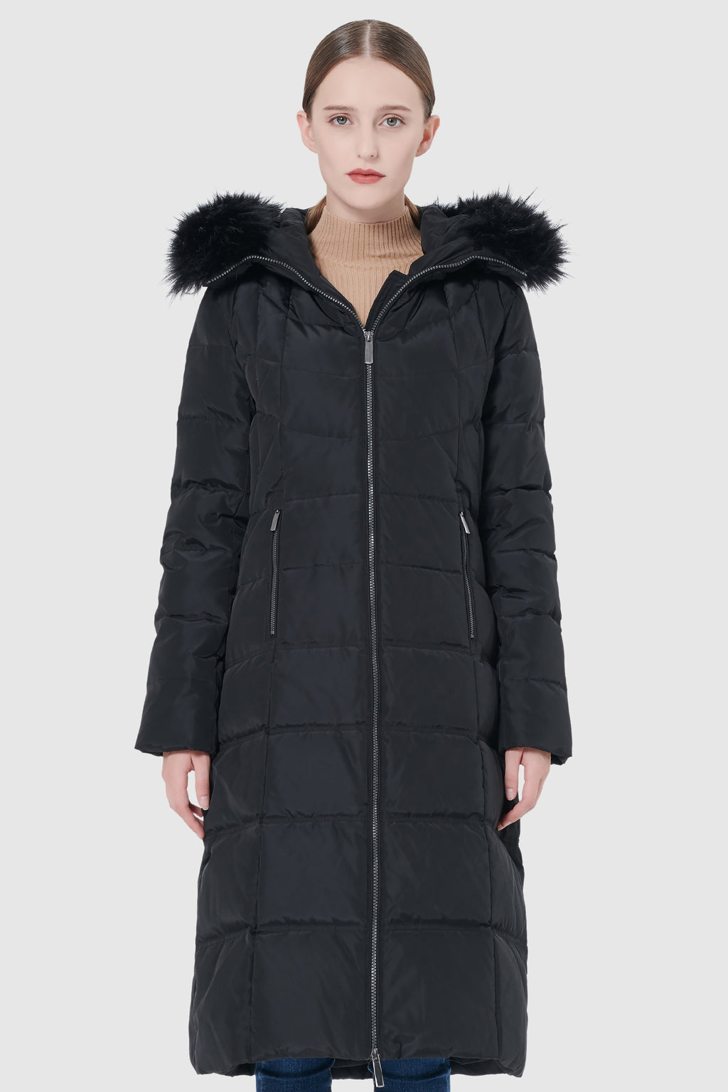 Maxi Thickened Hooded Down Jacket