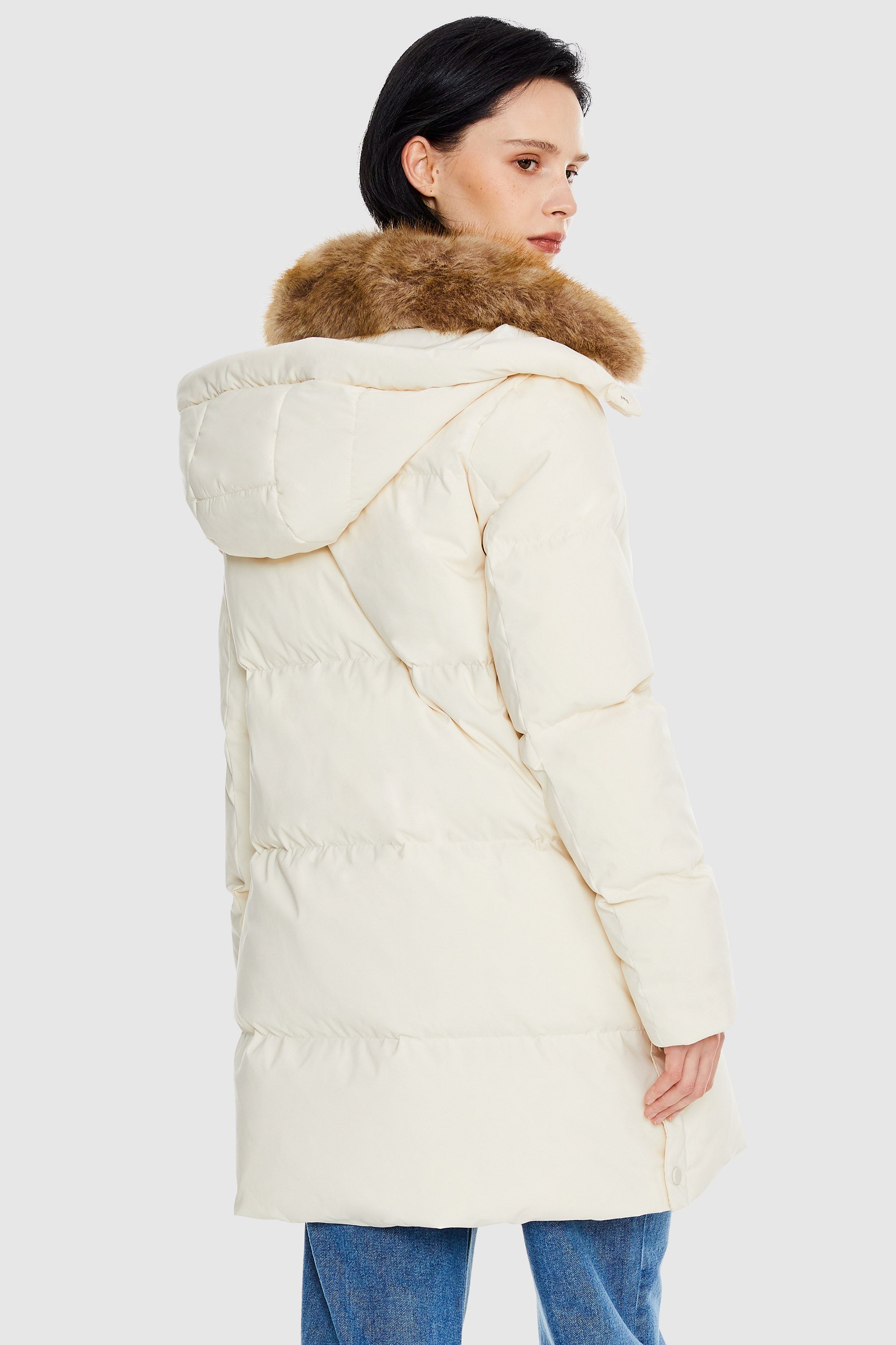 Mid-Length Winter Thickened Puffer Down Jacket