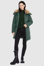 Mid-Length Winter Thickened Puffer Down Jacket