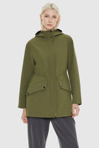 Military Anorak Jacket Zip-Up Windbreaker Active Hooded