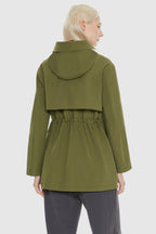 Military Anorak Jacket Zip-Up Windbreaker Active Hooded