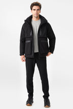 Multi-pockets Hooded Down Jacket