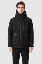 Multi-pockets Hooded Down Jacket