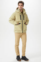 Multi-pockets Hooded Down Jacket