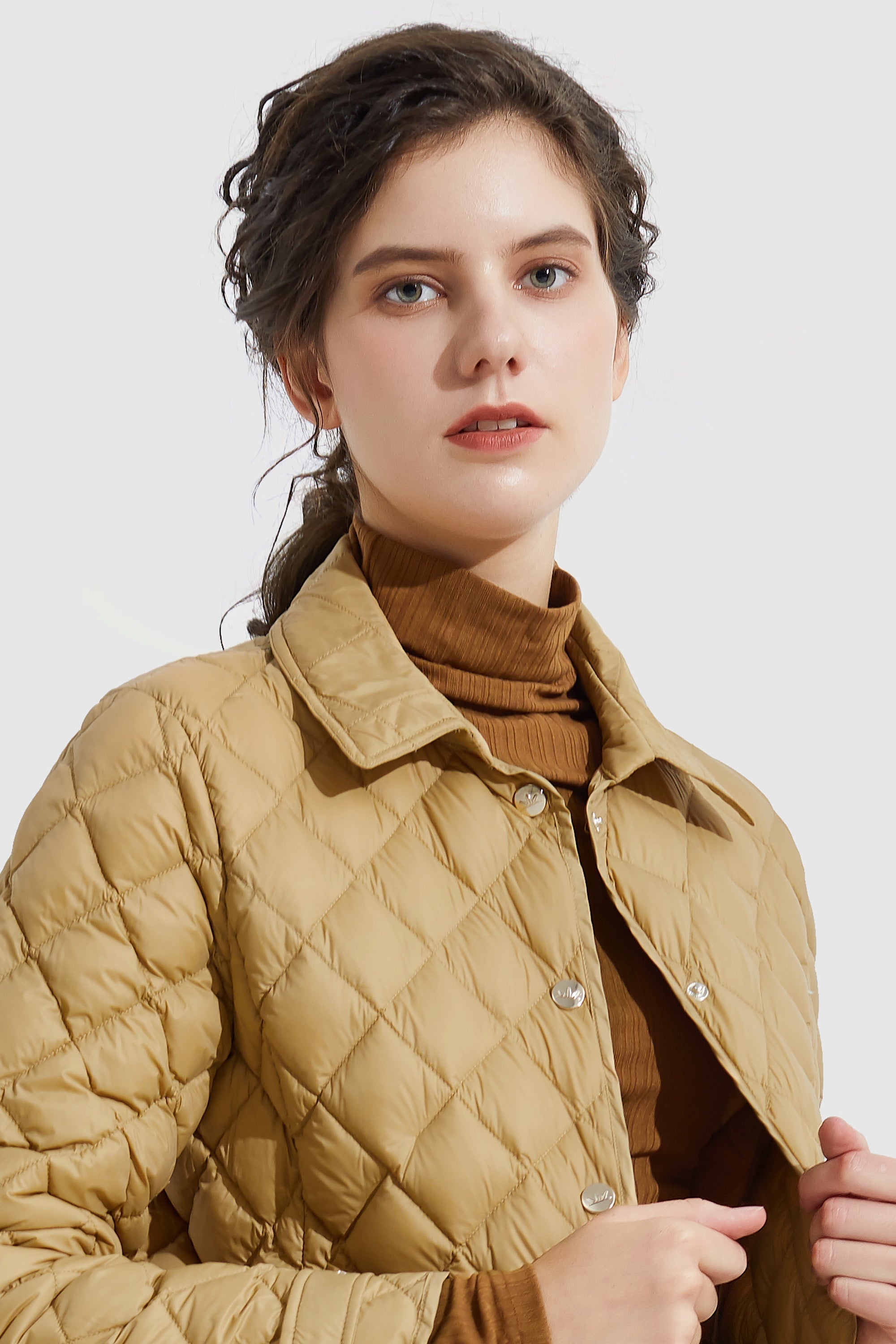 Packable Light Cropped Puffer Jacket