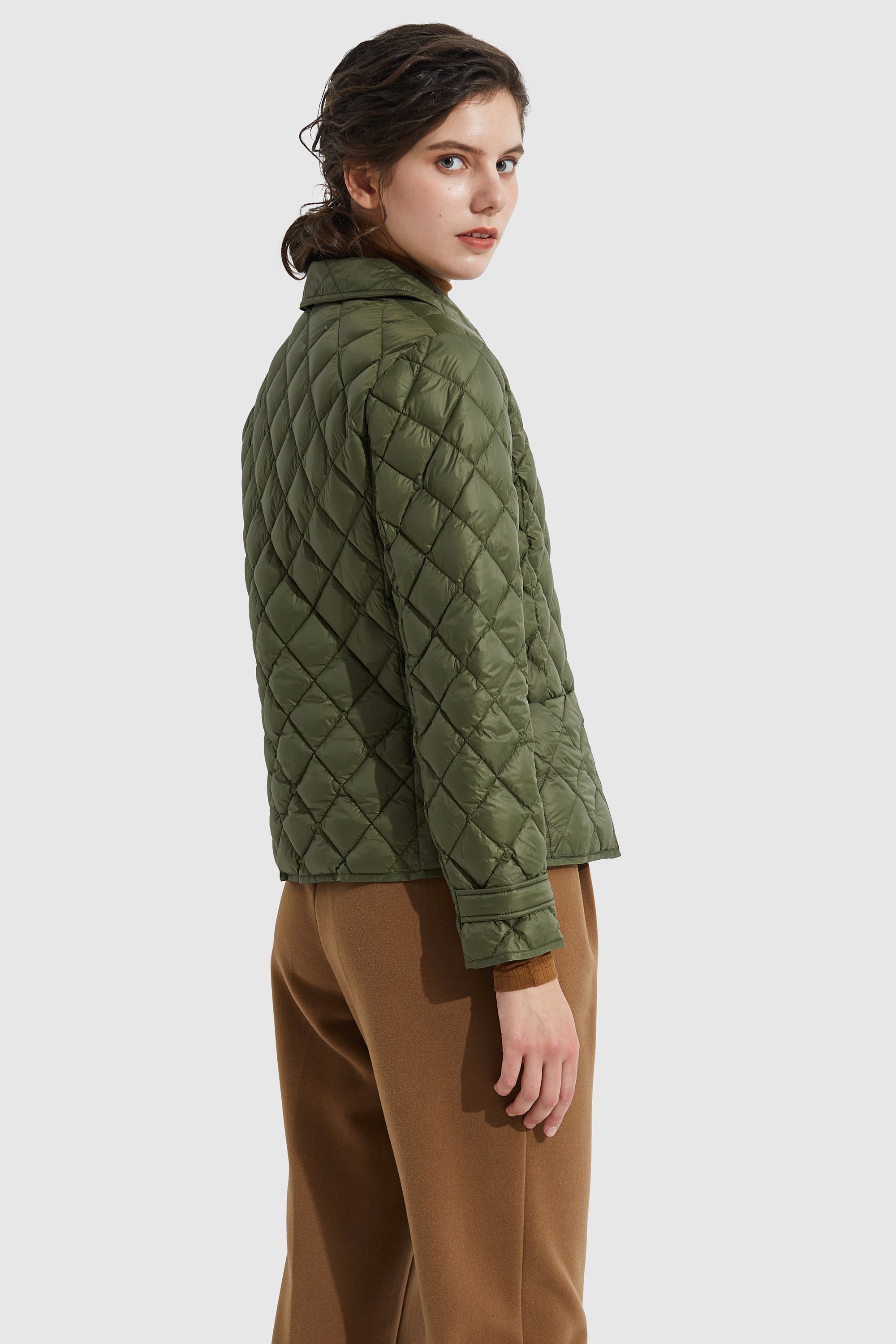 Packable Light Cropped Puffer Jacket