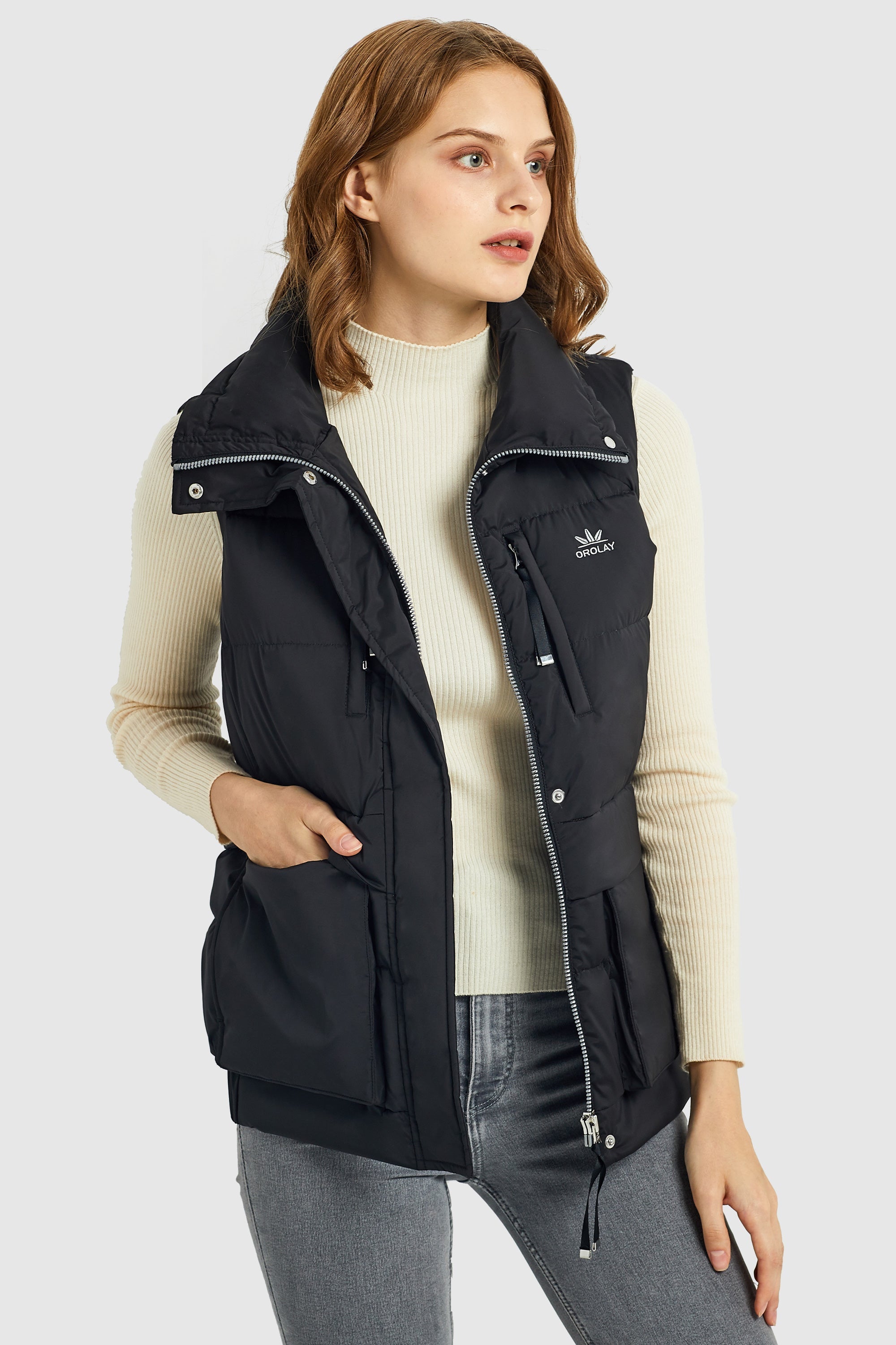 Packable Stand Collar Puffer Light Down Vest