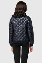 Plaid Style Lightweight Short Down Coat