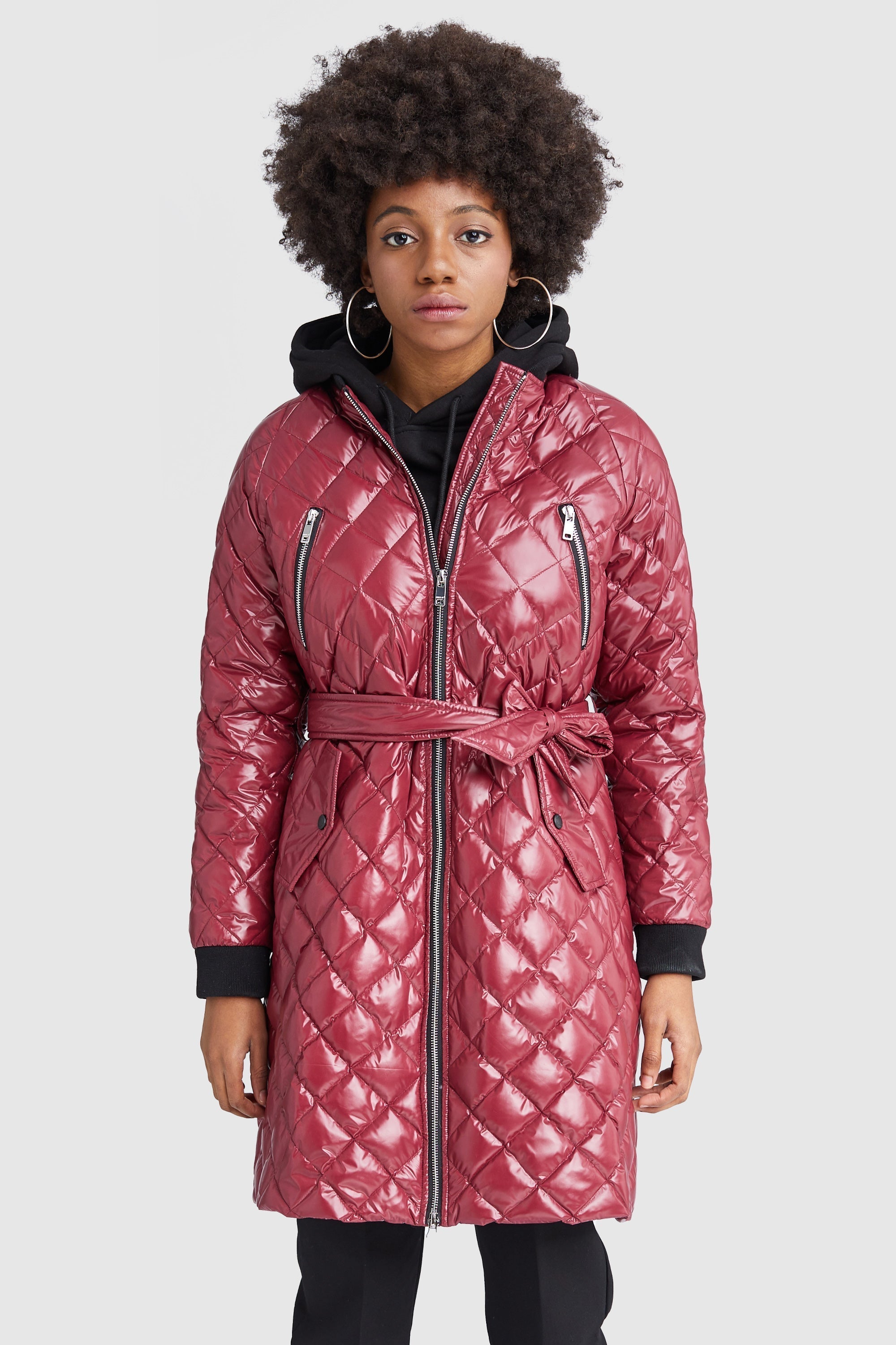 Plaid Style Rib Knit Lightweight Jacket