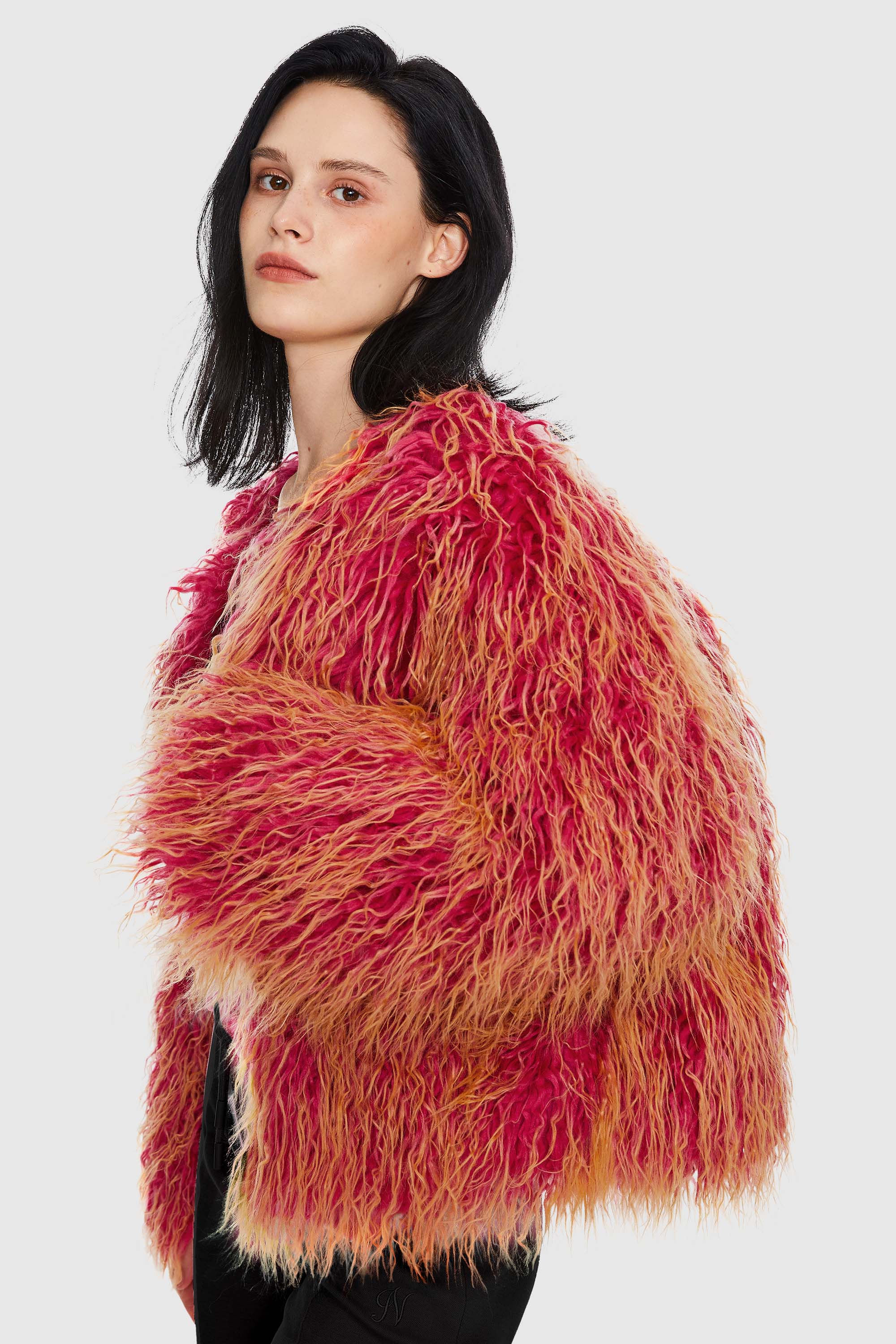 Puff-O O-Lab Shaggy Jacket - Two-Color Gradient