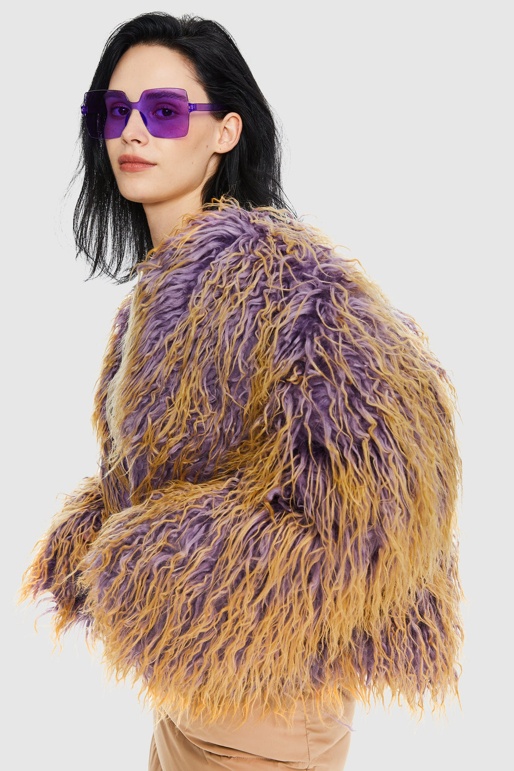 Puff-O O-Lab Shaggy Jacket - Two-Color Gradient