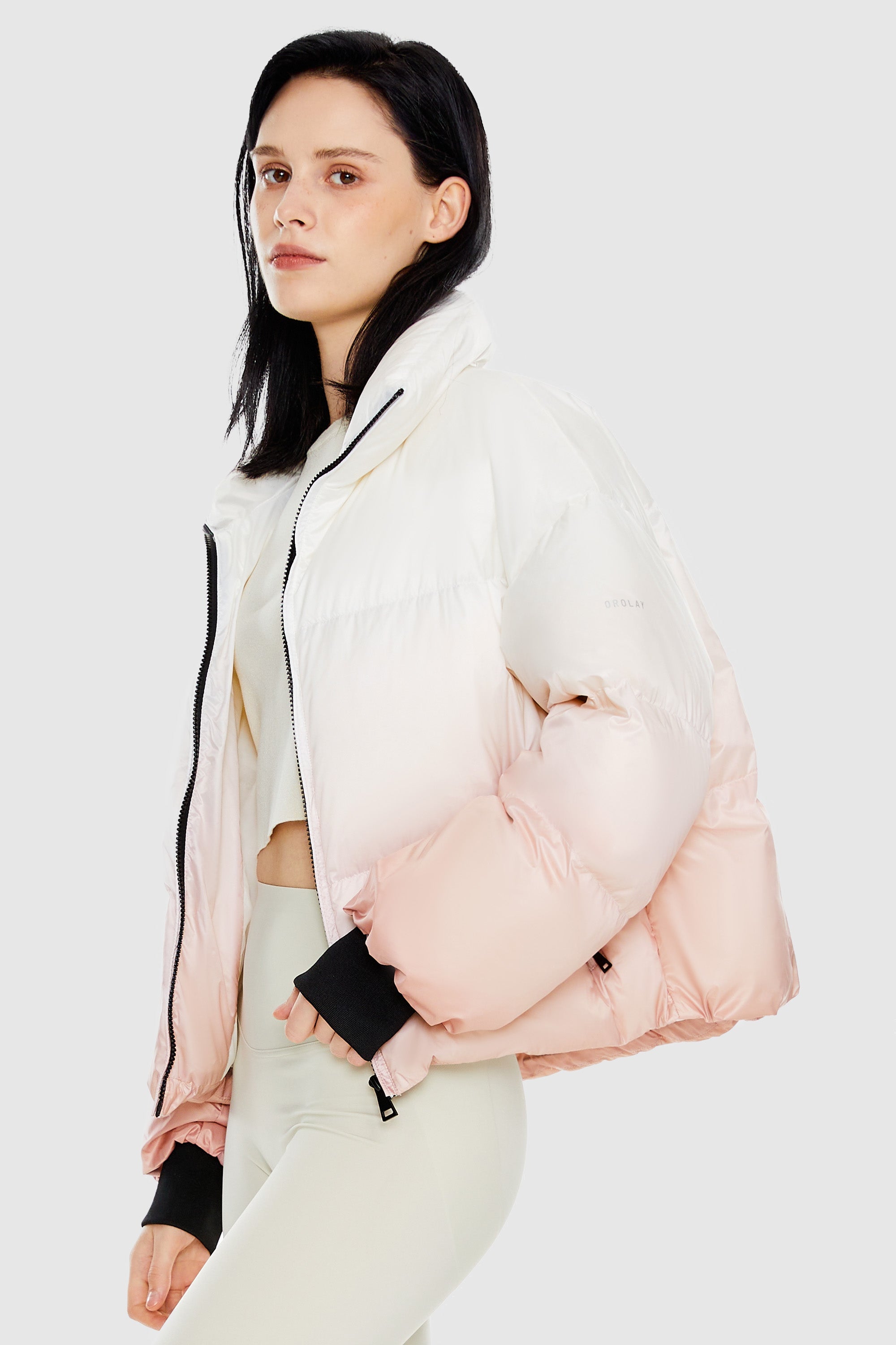 Summit Ombre Down Cropped Puffer