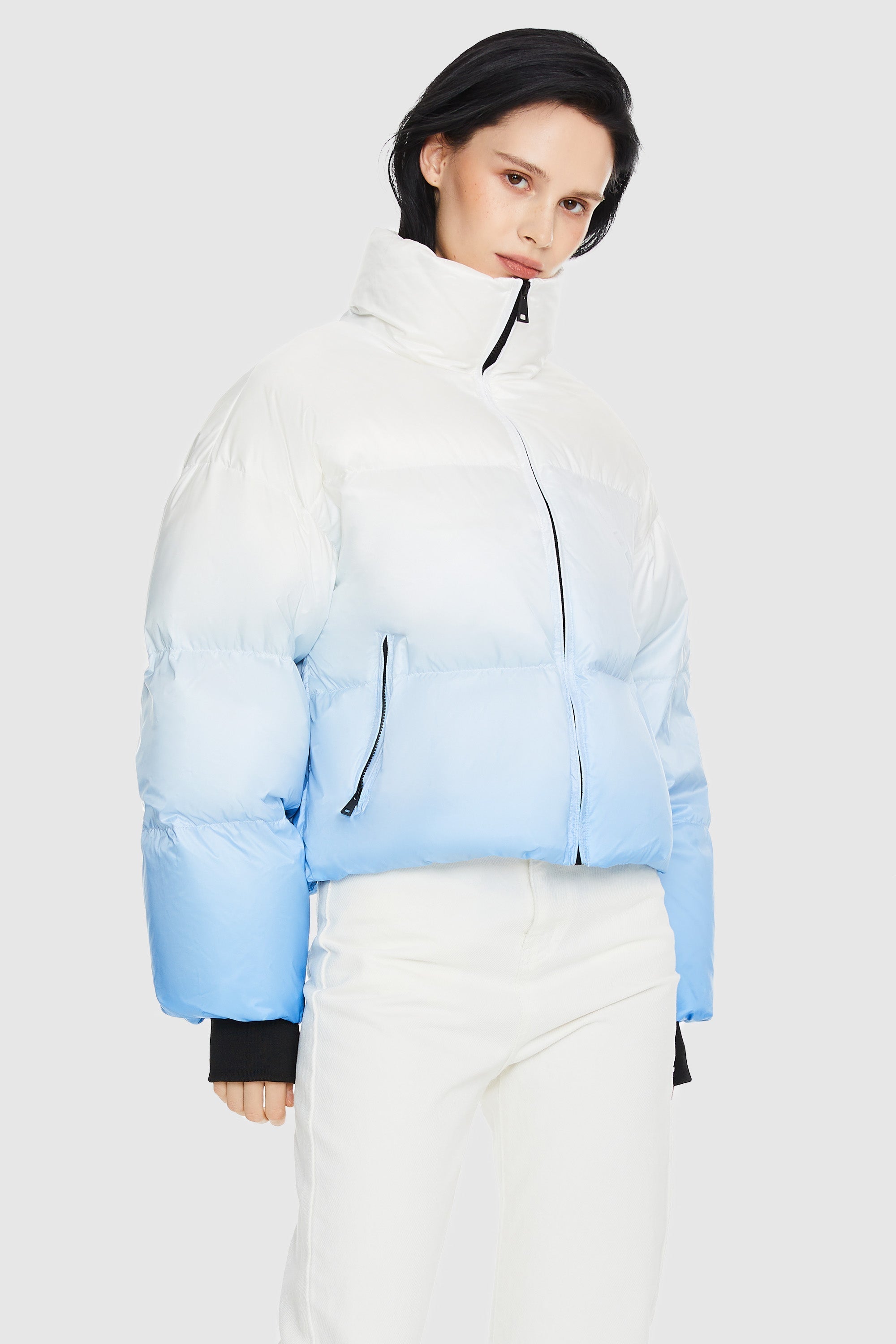 Summit Ombre Down Cropped Puffer