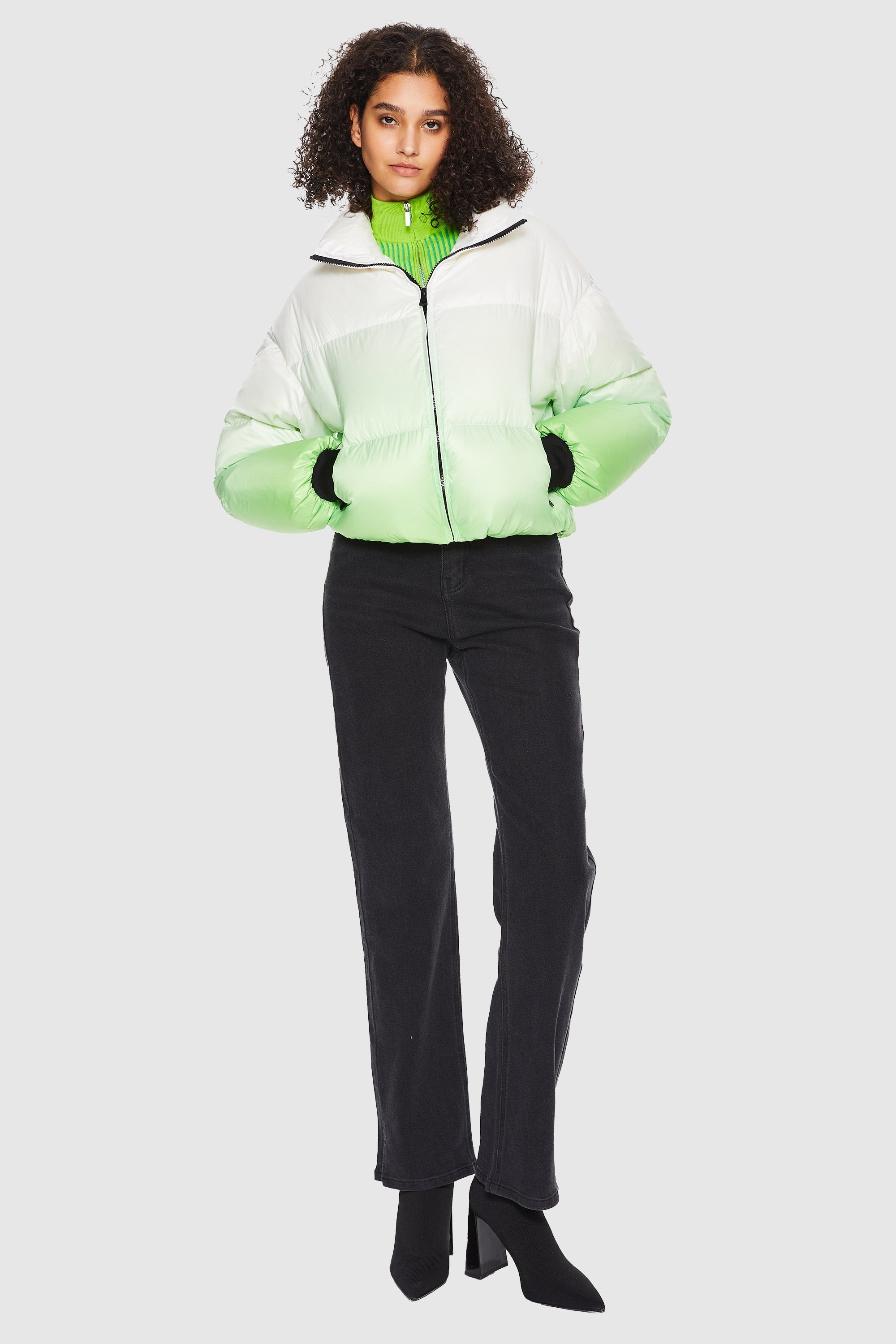Summit Ombre Down Cropped Puffer