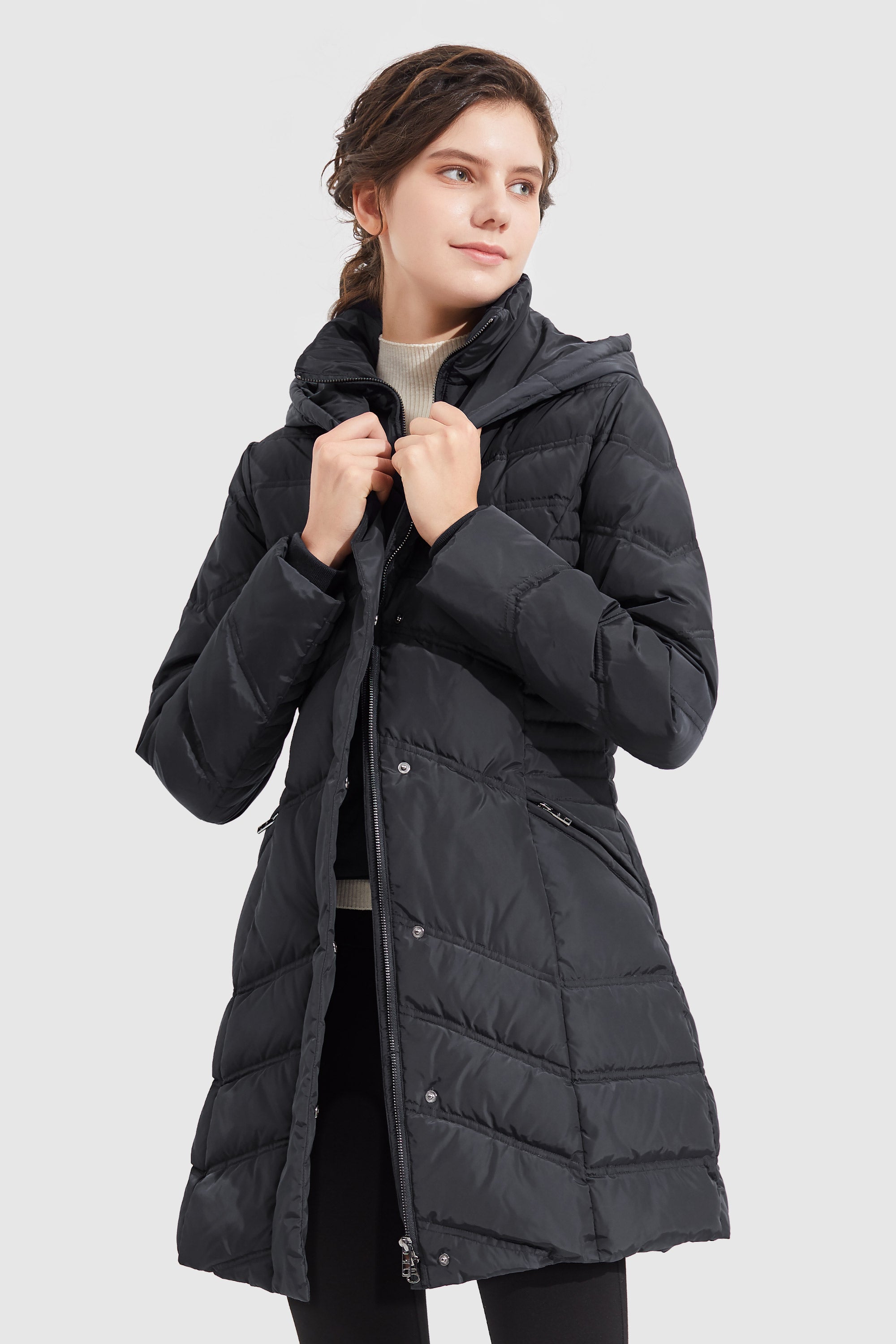 Quilted Thickened Puffer Down Jacket