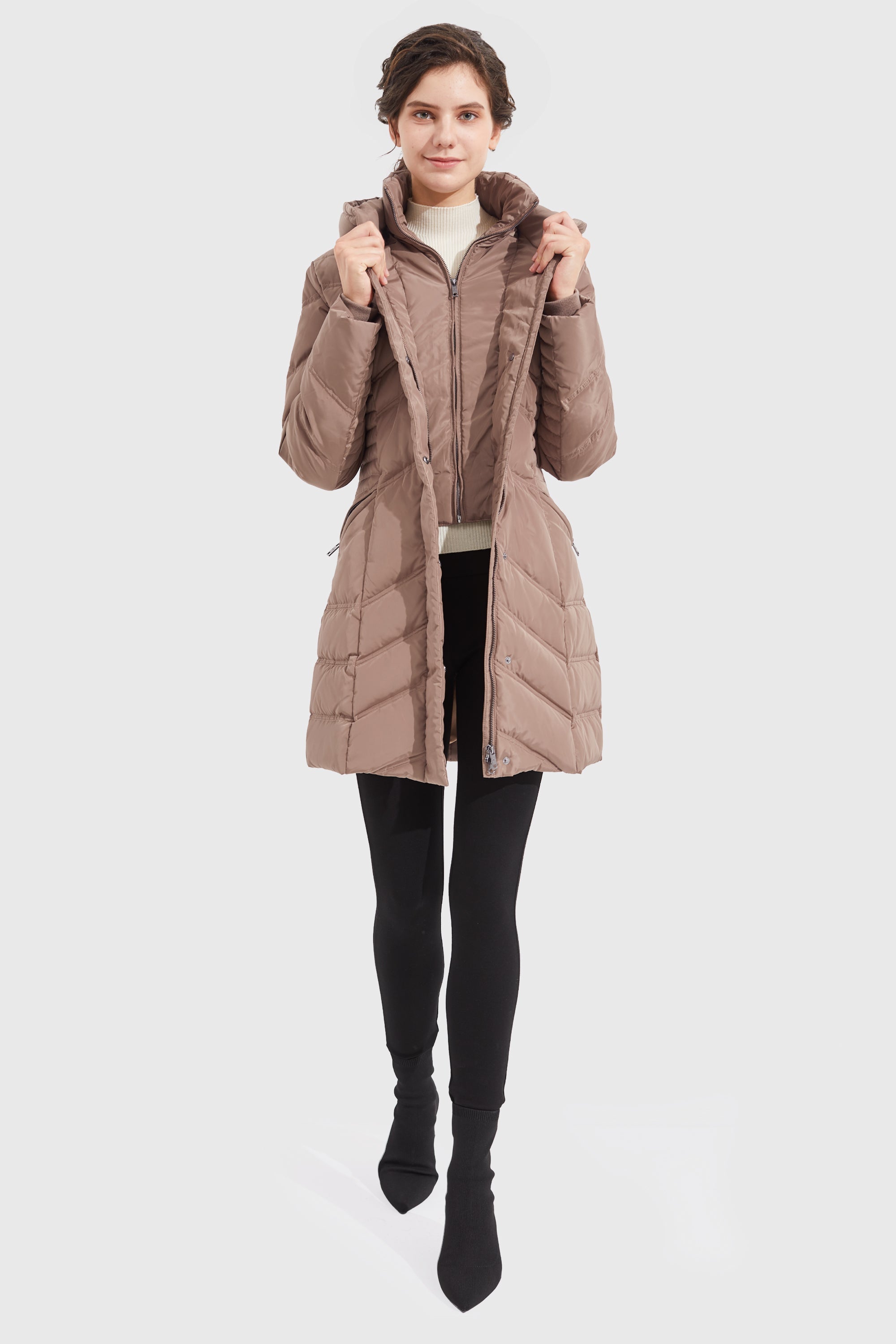 Quilted Thickened Puffer Down Jacket