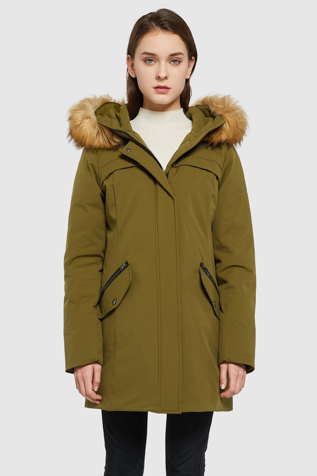 Removable Hood Winter Down Coat