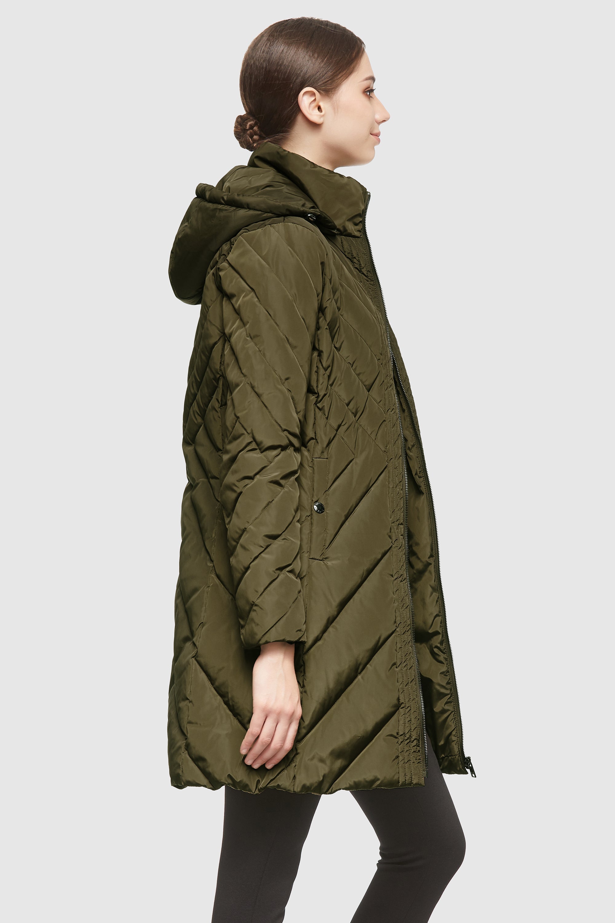 Removable Hooded Winter Down Coat