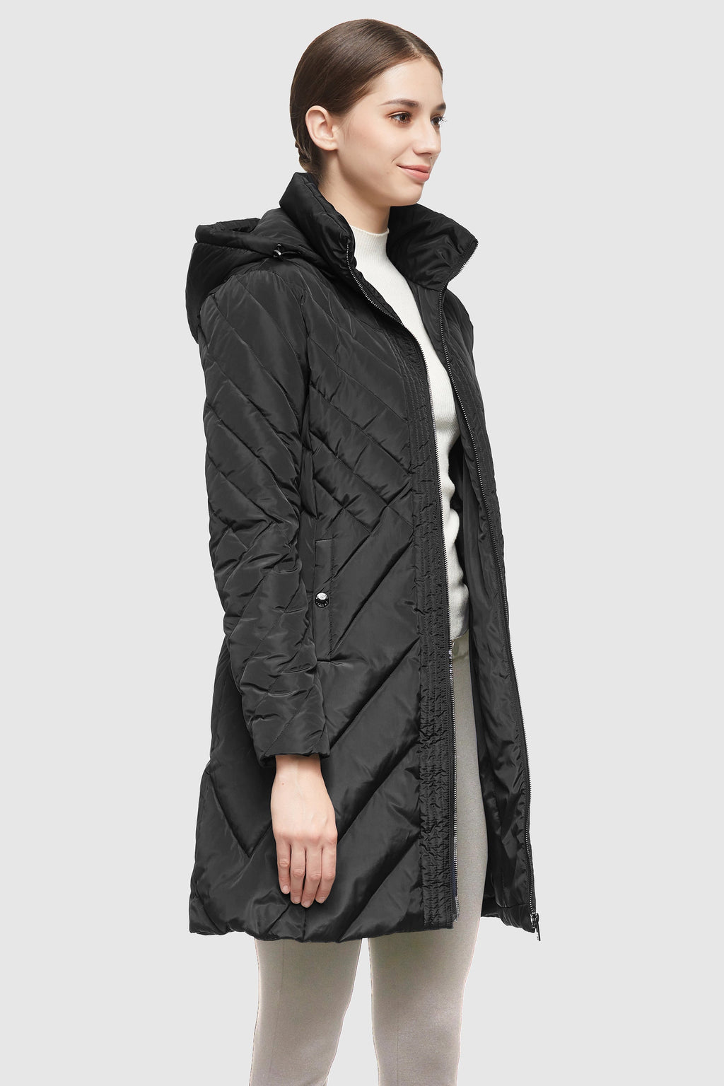 Removable Hooded Winter Down Coat