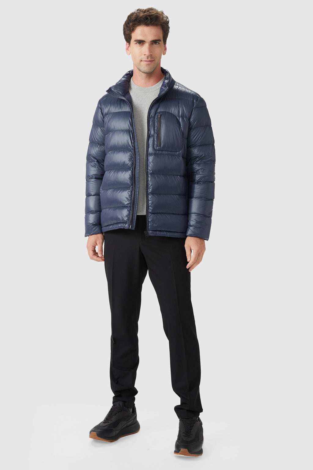 Short Lightweight Bomber Down Coat