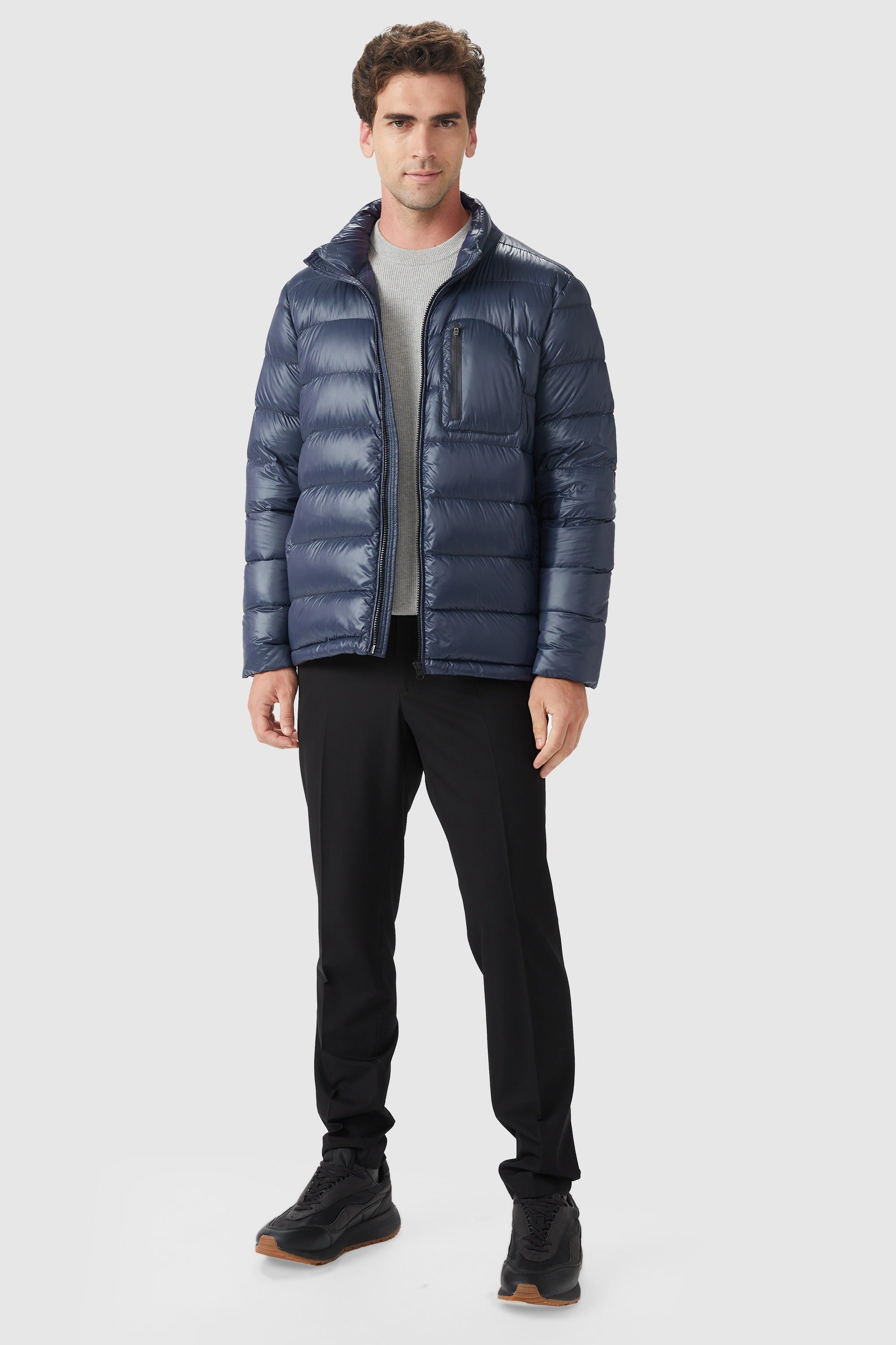 Short Lightweight Bomber Down Coat