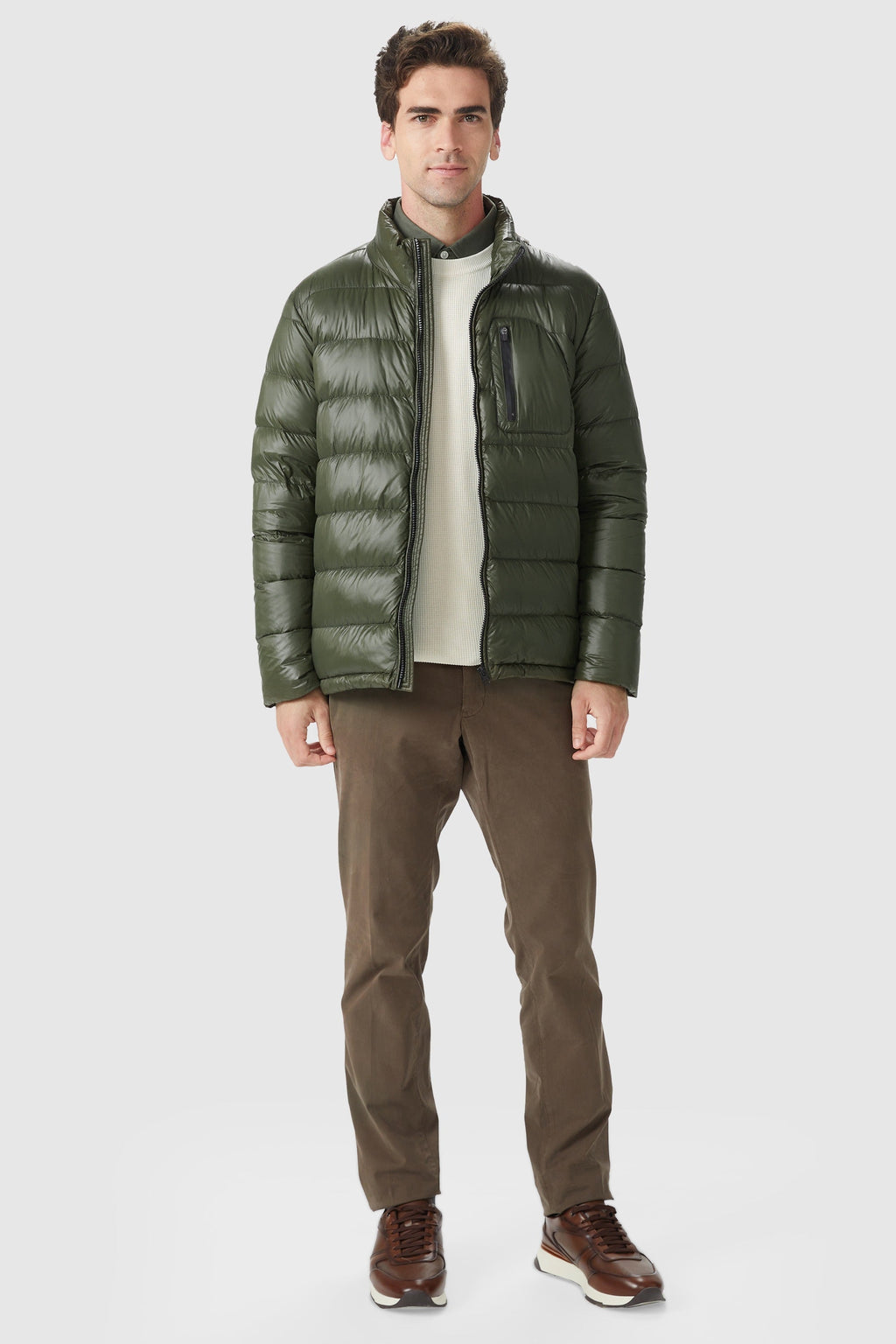 Short Lightweight Bomber Down Coat