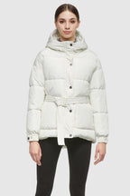 Short Removable Belt Down Coat