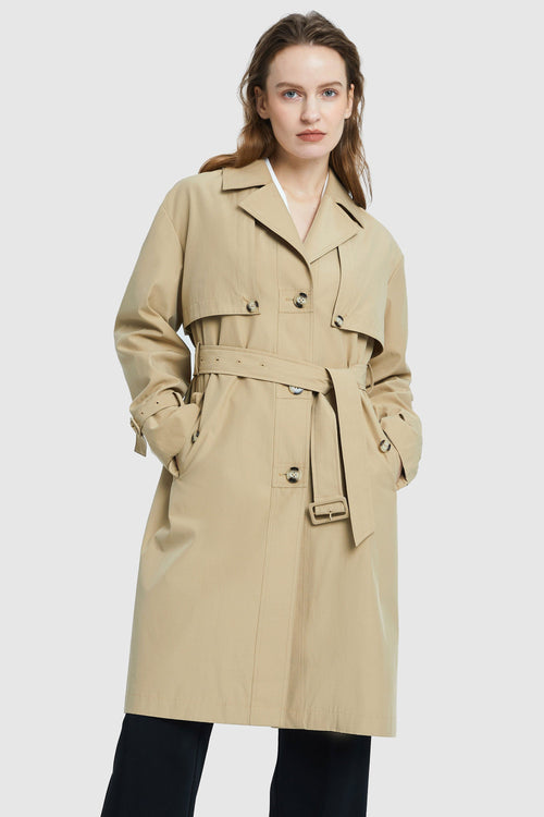 Single-Breasted Belted Hudson Trench