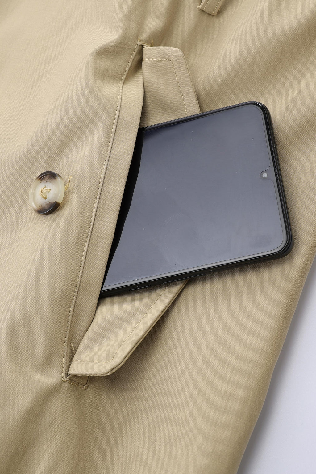 Single-Breasted Belted Hudson Trench