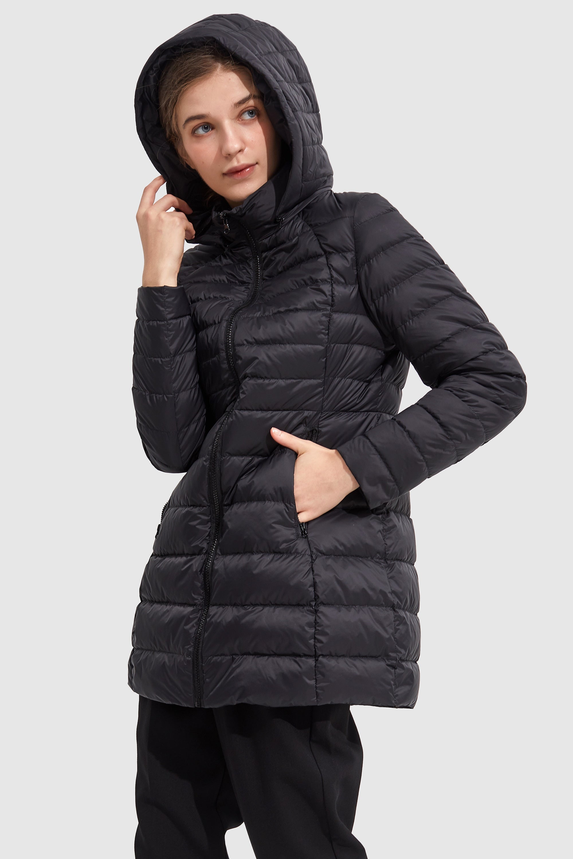 Stand Collar Light Quilted Down Jacket