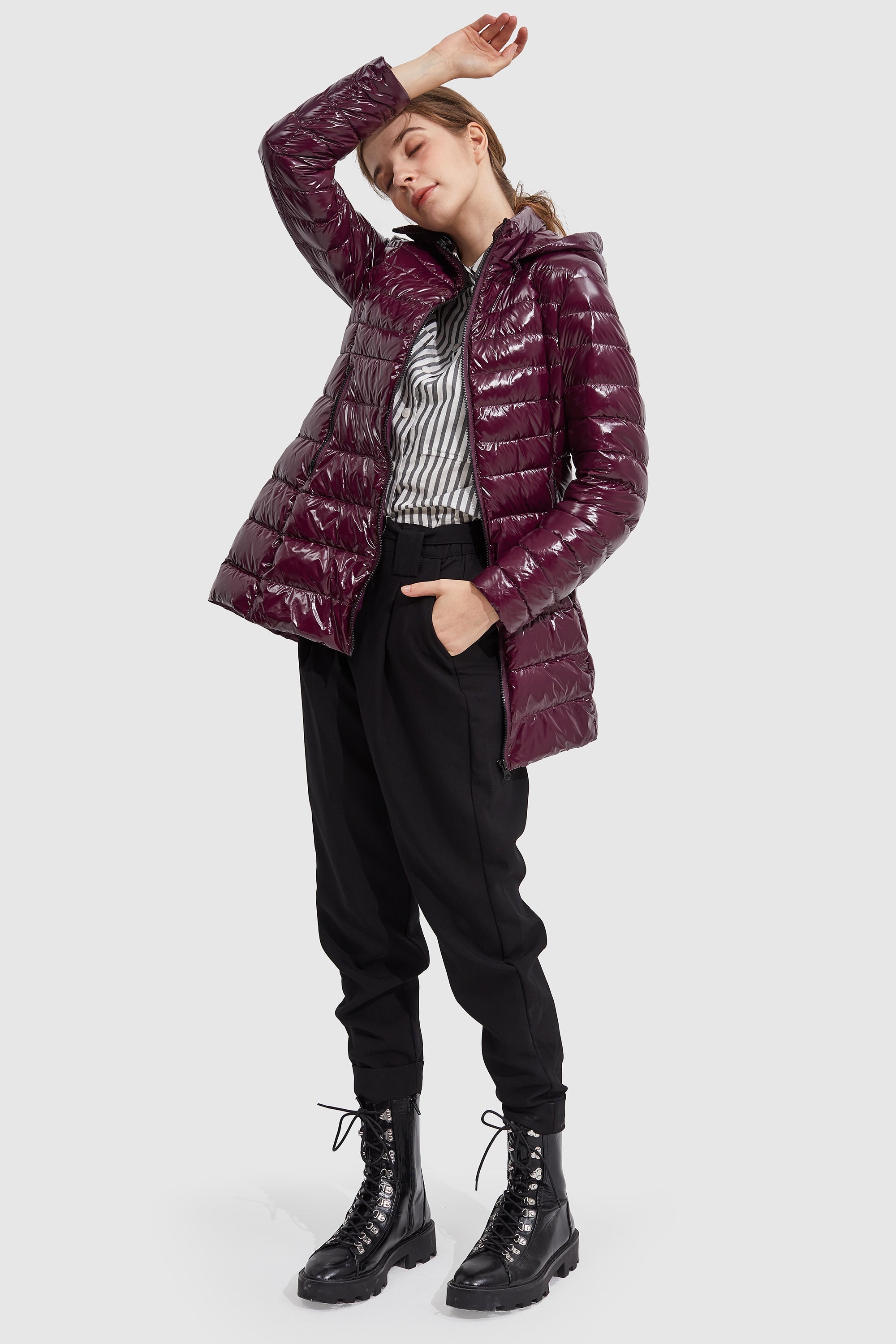 Stand Collar Light Quilted Down Jacket
