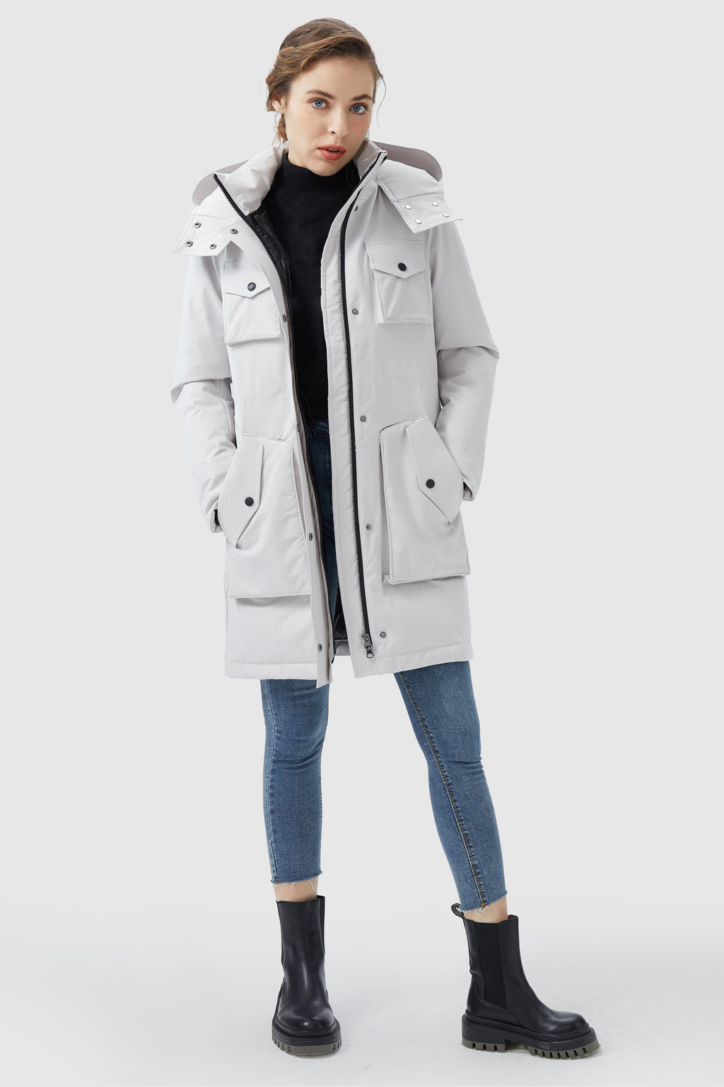 Thicken Winter Parka Down Coat with Hood