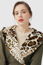 Thickened Lapel Winter Jacket with Hood