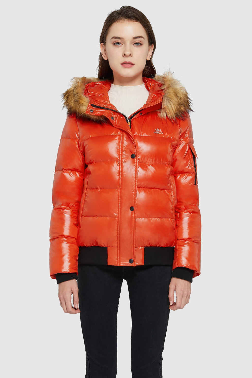 Thickened Winter Shiny Down Puffer Jacket