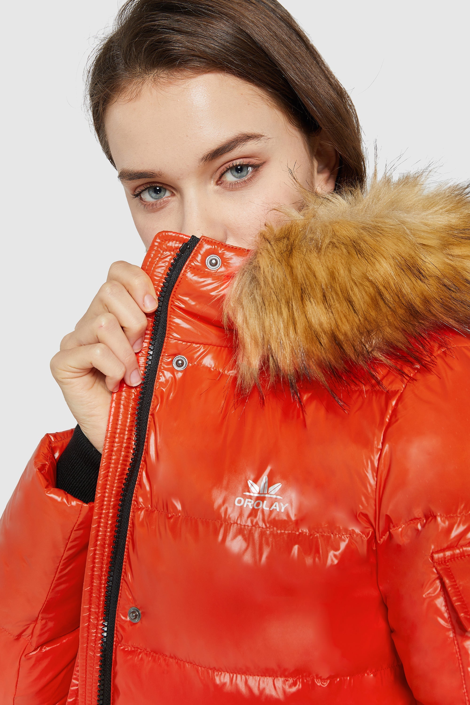 Thickened Winter Shiny Down Puffer Jacket