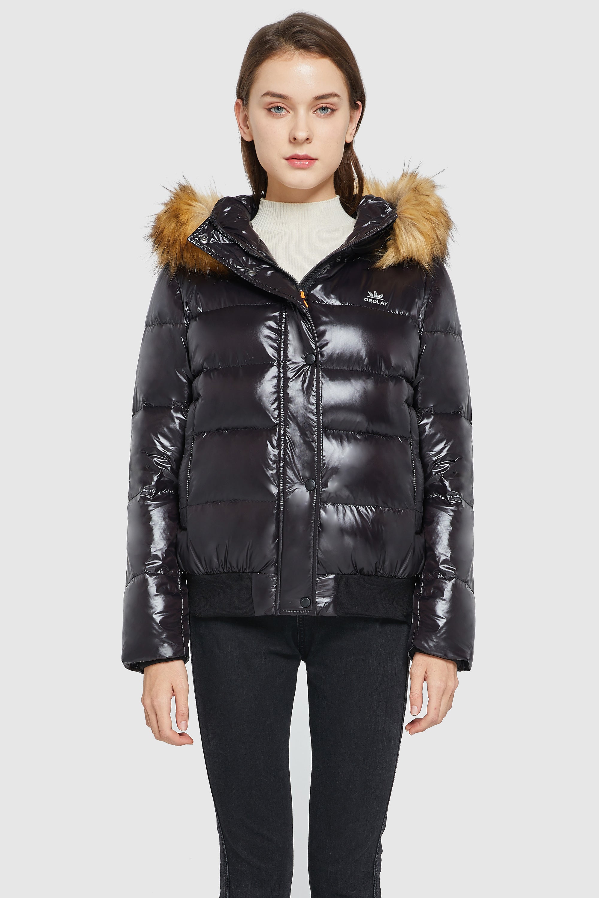 Thickened Winter Shiny Down Puffer Jacket
