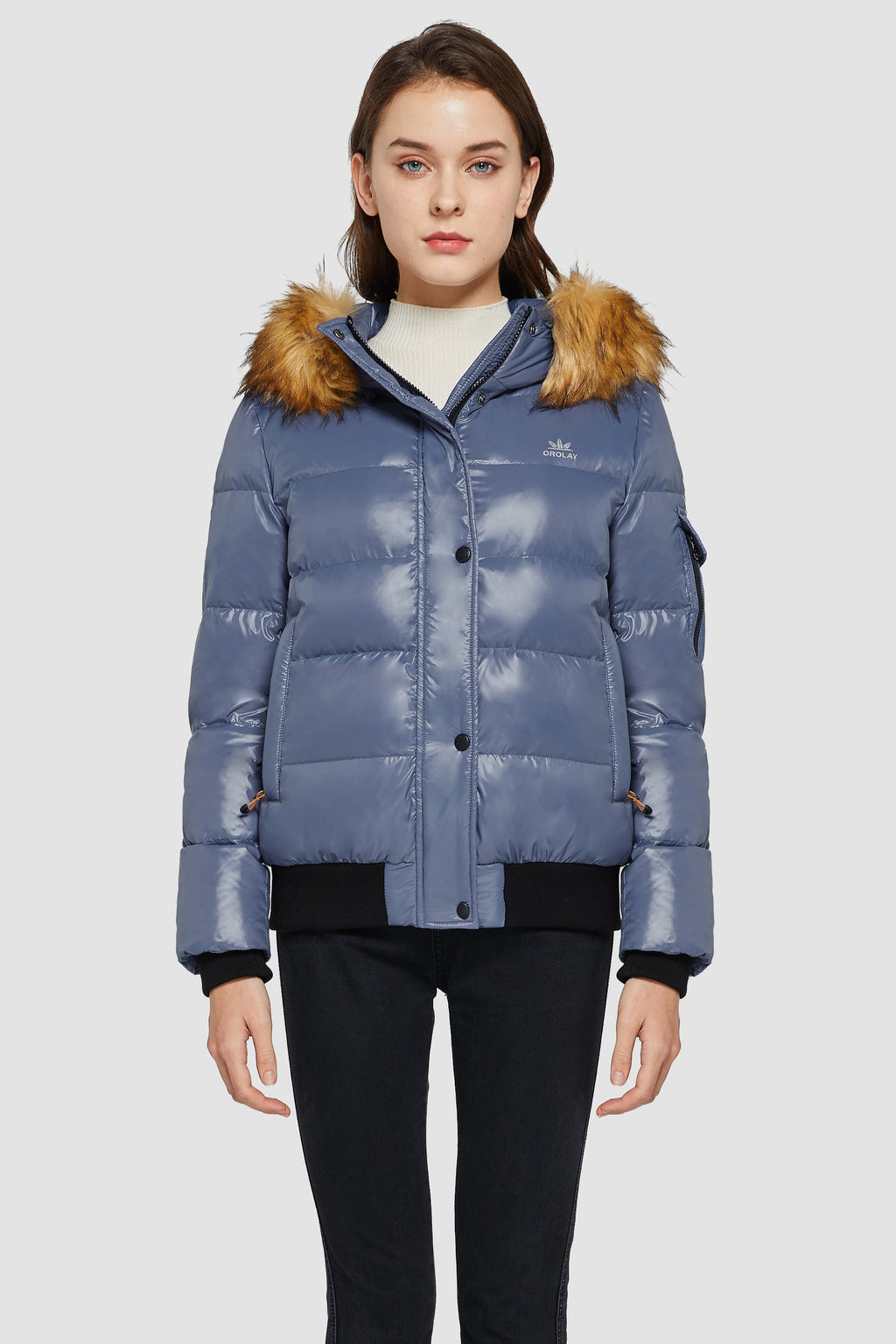 Thickened Winter Shiny Down Puffer Jacket