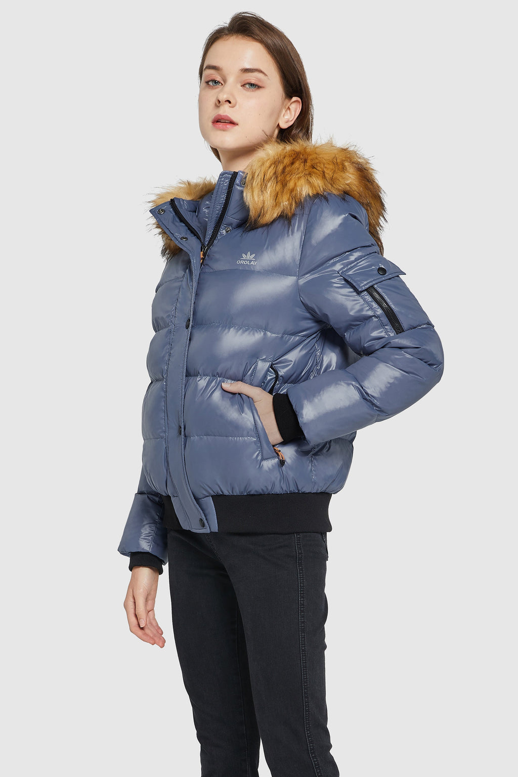 Thickened Winter Shiny Down Puffer Jacket