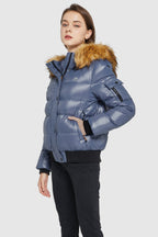 Thickened Winter Shiny Down Puffer Jacket