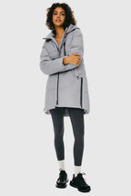 Two-Way Zipper Hooded Down Puffer Jacket